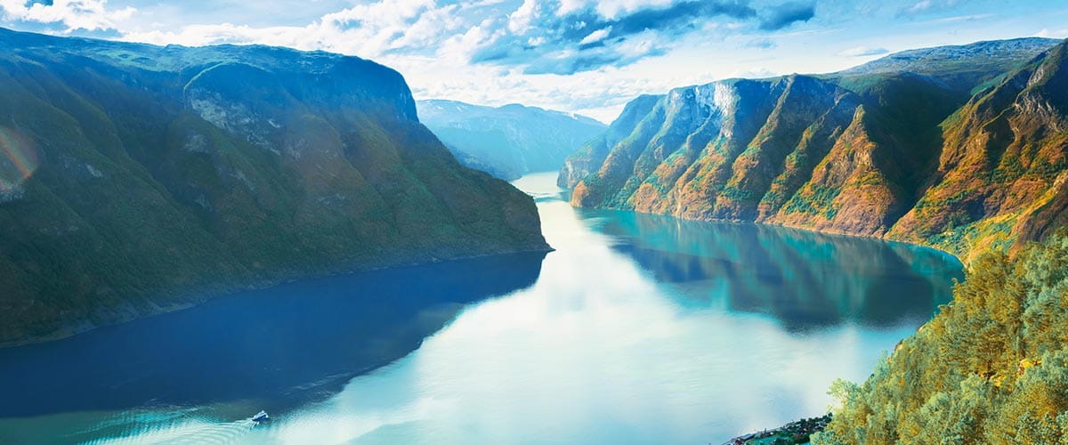 A view down Sognefjord